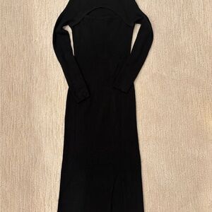 Lea & Viola Elegant Black Long Sleeve Dress